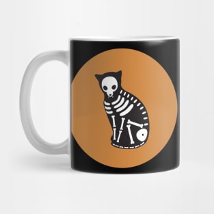 Halloween Skeleton Cat Mug